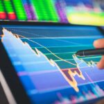 investor looks at volatility chart