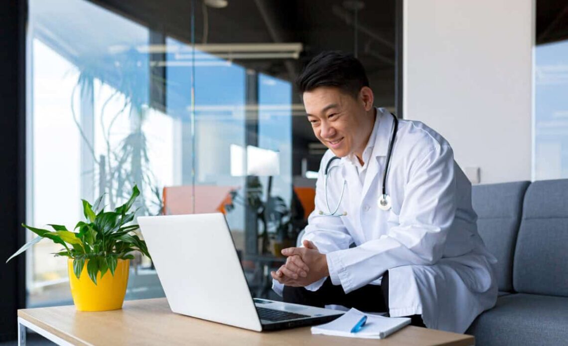 doctor uses telehealth