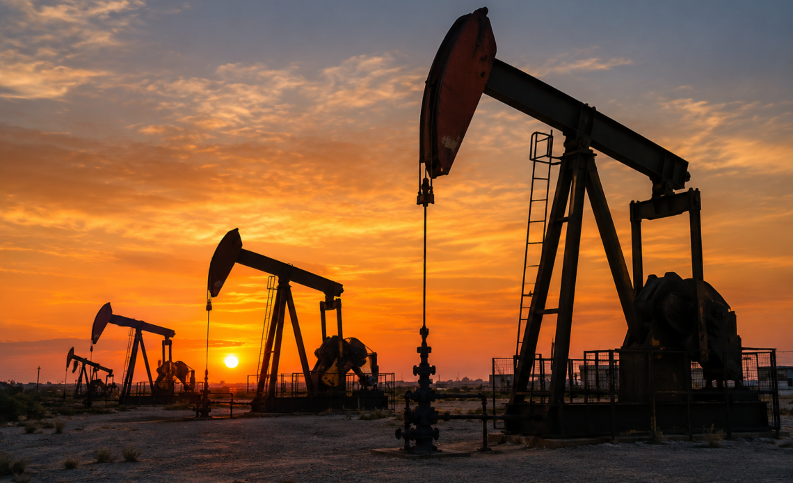 Sunset Oilfield Pumpjacks